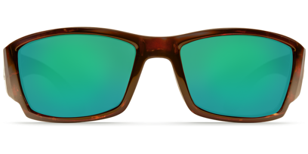  Costa Del Mar Corbina Polarized Sunglasses Tortoise Green Mirror Glass Front